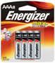 Energizer E92MP-8 Battery, 1.5 V Battery, 1250 mAh, AAA Battery, Alkaline,