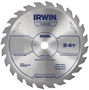 IRWIN 15070 Circular Saw Blade; 10 in Dia; 5/8 in Arbor; 24-Teeth; Carbide