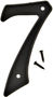 HY-KO PN-29/7 House Number, Character: 7, 4 in H Character, Black Character,