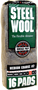 Homax 106605-06 Steel Wool Pad; #2 Grit; Medium; Gray