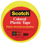 Tape Plastic Yellow 3/4x125in