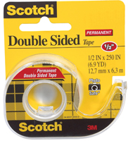 Scotch 136 Office Tape; 250 in L; 1/2 in W; Plastic Backing