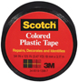 Tape Plastic Black 3/4x125in