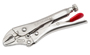 Crescent C5CVN/C5CV Locking Plier, 1-1/4 in Jaw Opening, Curved, Nickel Jaw,