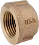 Anderson Metals 738108-12 Pipe Cap, 3/4 in, IPT, Brass, Red, 200 psi