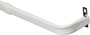 Kenney KN512 Curtain Rod; 1 in Dia; 48 to 86 in L; Steel; White