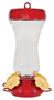 Perky-Pet 131TF Hummingbird Feeder, 16 oz Food, 4-Port/Perch, Glass/Plastic,