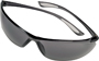 Feather Fit SightGard 10105407 Safety Glasses, Gray Tinted Lens, Black Frame