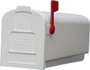 Gibraltar Mailboxes Parson Series PL10W0201 Rural Mailbox, 875 cu-in