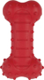 DOGZILLA 52054 Squeaky Dog Toy; M; Treat Bone Toy; Rubber; Red