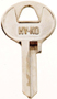 HY-KO 11010M2 Key Blank; Brass; Nickel; For: Master Cabinet; House Locks and