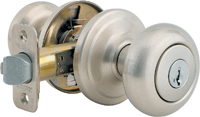 Kwikset Signature Series 740J15SMTCP Keyed Entry Knob, Metal, Satin Nickel