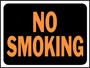HY-KO Hy-Glo Series 3013 Identification Sign, Rectangular, NO SMOKING,