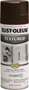 RUST-OLEUM STOPS RUST 241255 Textured Spray Dark Brown, Solvent-Like, Dark