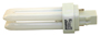 Sylvania 20480 Double Tube Compact Fluorescent Bulb, 13 W, T4 Lamp, GX23