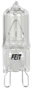 Feit Electric BPQ40/G9 Halogen Bulb, 40 W, G9 Lamp Base, JCD T4 Lamp, 3000 K