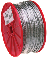 Campbell 7000927 Aircraft Cable, 5/16 in Dia, 200 ft L, 1960 lb Working