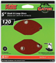 Gator 3783 Sanding Disc, 5 in Dia, 120 Grit, Fine, Aluminum Oxide Abrasive,