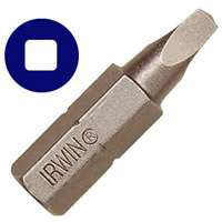 IRWIN 3512072C Insert Bit; #3 Drive; Square Recess Drive; 1/4 in Shank; Hex