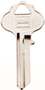 HY-KO 11010IN3 Key Blank; Brass; Nickel; For: ILCO Cabinet; House Locks and