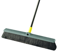 Quickie 00533 Push Broom; 24 in Sweep Face; Polypropylene Bristle; Steel