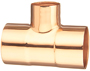 EPC 111R Series 32828 Reducing Pipe Tee, 1 x 1 x 1/2 in, Sweat, Copper