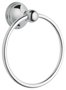 Moen Preston DN8486CH Towel Ring, 22 lb Weight Capacity, 6-1/4 in Dia Ring,