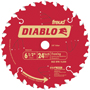 Diablo D0624X Circular Saw Blade, 6-1/2 in Dia, Carbide Cutting Edge, 5/8 in