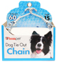 Boss Pet PDQ 43715 Pet Tie-Out Chain, Twist Link, 15 ft L Belt/Cable, Steel,