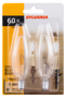 Sylvania 13684 Incandescent Lamp; 60 W; B10 Lamp; Candelabra Lamp Base; 690
