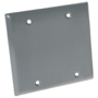 HUBBELL 5175-5 Cover, 4-1/2 in L, 4-1/2 in W, Metal, Gray, Powder-Coated