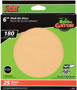 Gator 3242 Sanding Disc, 6 in Dia, Coated, 180 Grit, Very Fine, Aluminum