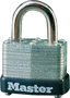 Master Lock 22T Padlock, 1-1/2 in W Body, Steel