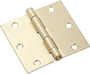 National Hardware N830-232 Door Hinge; Steel; Satin Brass; Non-Rising;