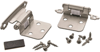 Amerock Inspirations BPR3429G10 Cabinet Hinge, Steel, Satin Nickel