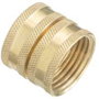 Plumb Pak PP850-69 Hose Adapter, 3/4 x 3/4 in, FHT x FHT, Brass, For: Garden