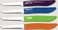 CHEF CRAFT 21852 Paring Knife Set; Stainless Steel Blade; Plastic Handle;