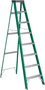 Louisville FS4008 Step Ladder; 147 in Max Reach H; 7-Step; 225 lb; Type II