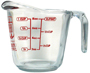 Anchor Hocking 551750L13 Measuring Cup, Glass, Clear