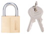 ProSource HD10030-3L Padlock, Keyed Alike Key, Standard Shackle, 3/16 (4.8)