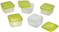 Arrow Plastic 04201 Storage Container; 1 pt Capacity; Plastic; Clear; 4-1/4