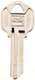 HY-KO 11010KW1 Key Blank; Brass; Nickel; For: Kwikset Cabinet; House Locks