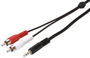 Zenith AY1036MP3MMR Audio Y Cable; 36 in L; Black