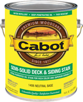 Cabot 140.0001406.007 Deck and Siding Stain, Neutral Base, Liquid, 1 gal