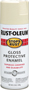 RUST-OLEUM STOPS RUST 7770830 Protective Enamel Spray Paint, Gloss, Almond,