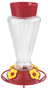 Stokes Select Royal 38135 Bird Feeder, 28 oz, 4-Port/Perch, Glass/Plastic,