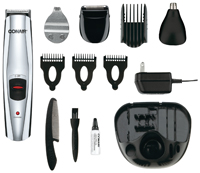 CONAIR GMT189CGB Beard and Mustache Trimmer, Battery, Stainless Steel Blade