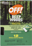 OFF! Deep Woods 54996 Insect Repellent Towelette, 12 CT Pack, Liquid,