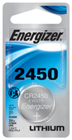 Energizer ECR2450BP Coin Cell Battery; 3 V Battery; 620 mAh; CR2450 Battery;