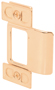 Defender Security U 9486 Door Strike, 4-1/4 in W, Steel, Brass